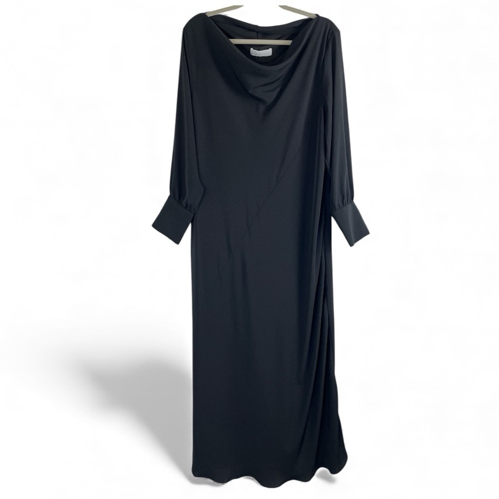 PARI PASSU Women’s Black Millie Bias Dress | Cocktail/Wedding NWOT | 22